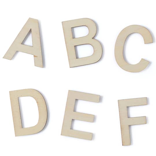 121 Piece Wood Letter Set by Make Market®